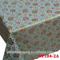 emboss vinyl PVC square lace tablecloth